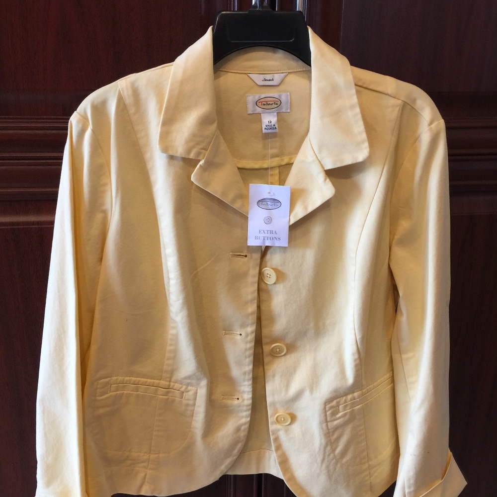 Talbots light yellow Jacket